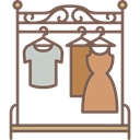 Antique, furniture, Clothes Rack, Elegant DimGray icon