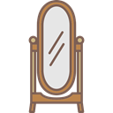 Mirror, Elegant, Antique, furniture Black icon