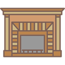 Elegant, furniture, Antique, fireplace DimGray icon