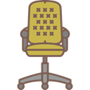 Elegant, Swivel Chair, Antique, furniture, Comfortable Black icon