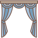 Elegant, Curtains, Blinds, Antique, furniture DimGray icon