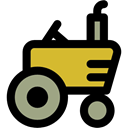 vehicle, Farm, transport, engine, Automobile, tractor Black icon