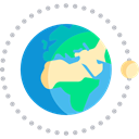 worldwide, Astronomy, Planet Earth, Moon, Geography, global, Maps And Flags Black icon