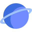 planet, uranus, Astronomy, solar system, science CornflowerBlue icon