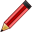 pencil Maroon icon