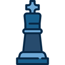 piece, chess, king Black icon