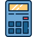 technology, calculator, Calculating, Tools And Utensils, Technological, maths CornflowerBlue icon
