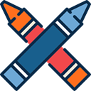 write, education, Draw, Crayon, Crayons, Tools And Utensils, Pen MidnightBlue icon