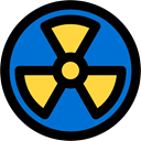 Radioactivity, Biological, medical, warning, signs, dangerous, Radioactive, Signage, signal DodgerBlue icon