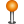 pin, Orange, location Chocolate icon