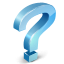 question, mark SkyBlue icon