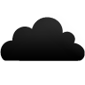 Cloudy, Black Black icon