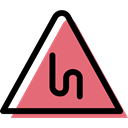 Alert, warning, signs, triangle, bend, traffic sign, danger Black icon