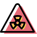 danger, signs, warning, Alert, nuclear, traffic sign, triangle Black icon