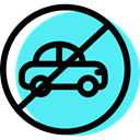 Automobile, traffic sign, signs, Circular, Obligatory, vehicle, Car Turquoise icon