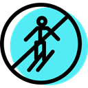 traffic sign, signs, ski, Circular, Obligatory Turquoise icon