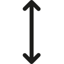 Orientation, Resize, Multimedia Option, Direction, double arrow, vertical, Arrows Black icon