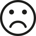 sadness, people, Gestures, sad, Face, smiley Black icon