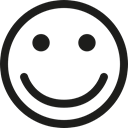 smile, smiley, Gestures, Emoticon, smiling, happy, people, Face Black icon