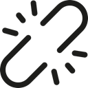 Chain, Tools And Utensils, linked, interface, unlink, Broken Black icon