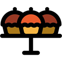 Bakery, sweet, Cupcakes, cupcake, Dessert, food, baked, muffin Black icon