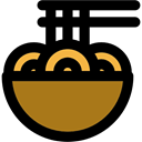 food, sticks, Noodle, chinese, Chinese Food, Bowl, noodles Black icon