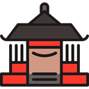 Shrine, japan, Monuments, japanese, shinto Black icon