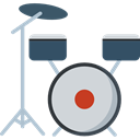 Drum, Orchestra, musical instrument, music, Percussion Instrument Black icon