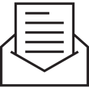 envelope, Letter, Email, mail, Message Black icon