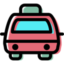 Car, transportation, transport, vehicle, taxi, Automobile Black icon