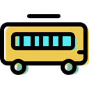 transportation, transport, school bus, Public transport, vehicle, Automobile Black icon