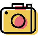 photo camera, picture, electronic, Multimedia, Device SandyBrown icon