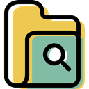 Folder, file storage, interface, search, Data Storage, Office Material, Business, storage SandyBrown icon