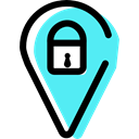 Gps, Map Location, privacy, Map Point, security, signs, pin, placeholder, map pointer Black icon