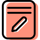 paper, File, education, interface, Archive, document, Edit, documents LightSalmon icon