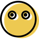 smiling, muted, smiley, Emoticon, people, Emotion, feelings, interface, Face SandyBrown icon