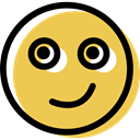 Face, smiling, happy, people, feelings, smiley, interface, Emotion, Emoticon SandyBrown icon
