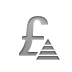 sign, pound, Currency, pyramid Gray icon