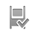 match, width, checkmark Gray icon