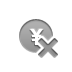 cross, coin, yen DarkGray icon