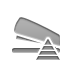pyramid, stapler Gray icon