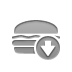 hamburger, Down DarkGray icon