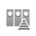 pyramid, frame DarkGray icon
