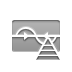 pyramid, amplify, frequency, wave DarkGray icon
