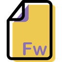 Fw, Multimedia, Format, Archive, document, File SandyBrown icon