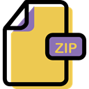 document, File, Zip, Archive, Format, Multimedia SandyBrown icon