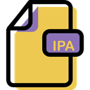 Ipa, document, File, Archive, Format, Multimedia SandyBrown icon