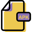 Format, File, Multimedia, document, Apk, Archive SandyBrown icon