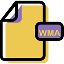 File, Multimedia, Format, Archive, Wma, document SandyBrown icon