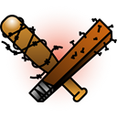 Old School, vintage, hipster, Cudgel, tattoo, weapons Black icon